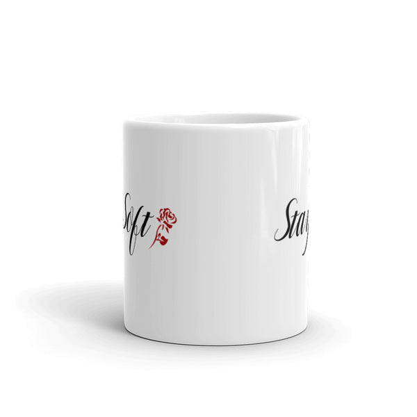 Stay Soft White glossy mug