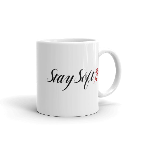Stay Soft White glossy mug