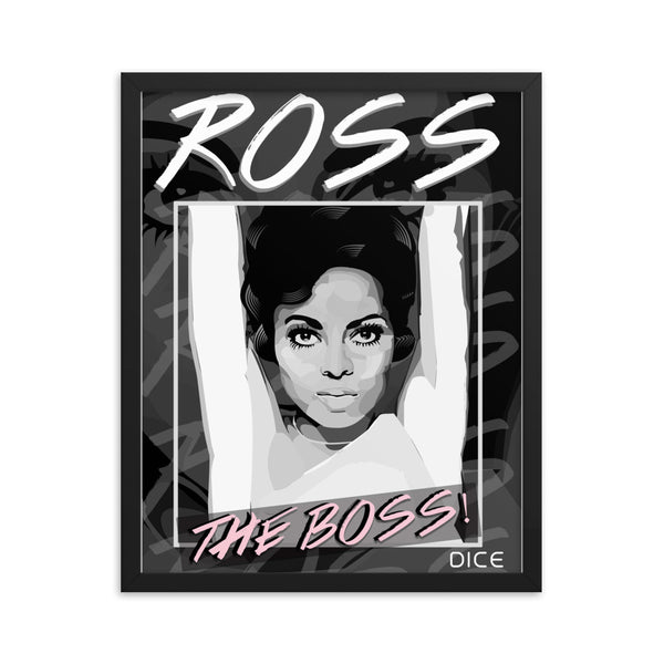Ross the Boss Framed poster