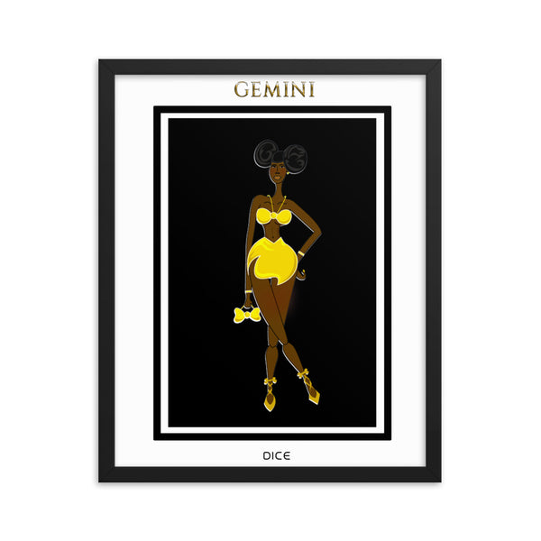 Gemini Framed poster