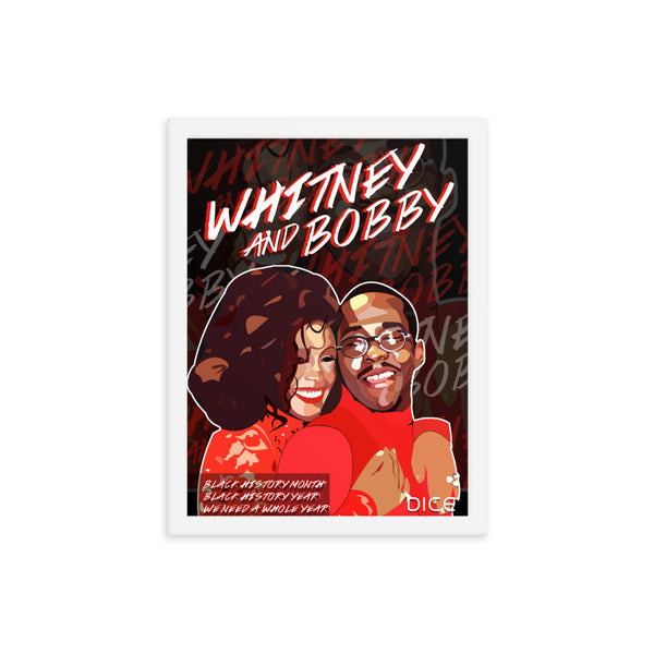 Whitney and Bobby Framed poster