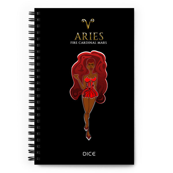 Aries Doll Spiral Notebook