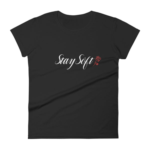 Stay Soft Black Women's short sleeve t-shirt